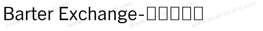 Barter Exchange字体转换